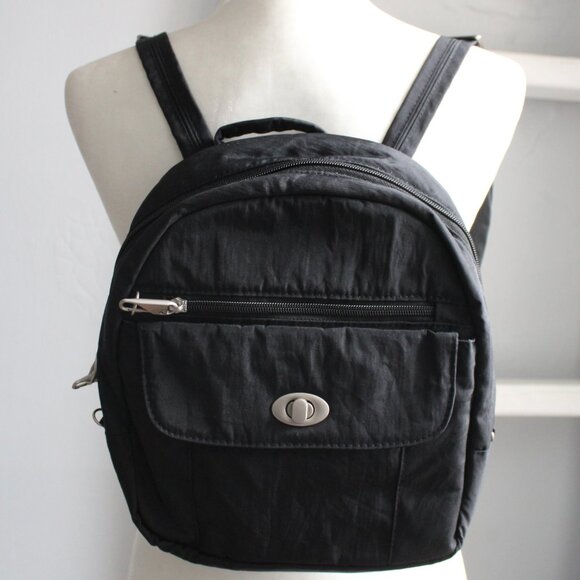 Magellan Outdoors Handbags - Magellan Black Anti-Theft Locking Zippers Slash-Resistant Nylon Mini Backpack